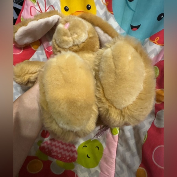 Rare Russ Berrie Peaches Rabbit Soft Plush Toy 12” Easter Bunny - Picture 4 of 6
